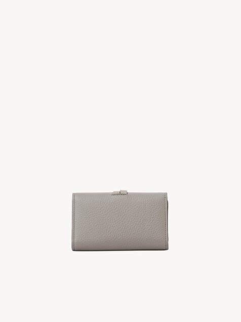 Alphabet key case in grained leather 