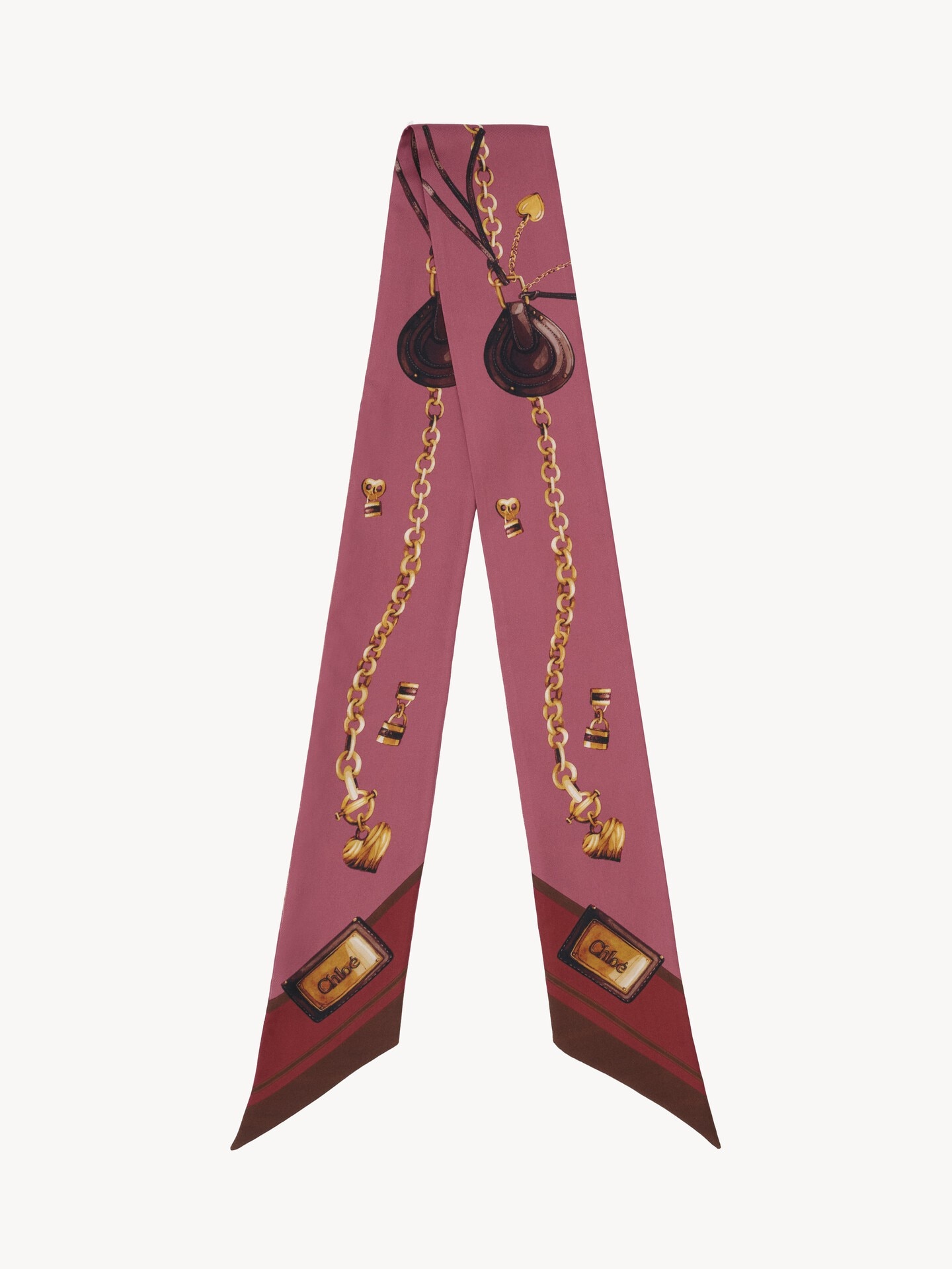The Chlo&eacute; Paddington bandeau scarf in silk twill - 1.0