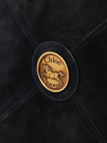 Chlo&eacute; Balloon bag in grained & suede leather - 9