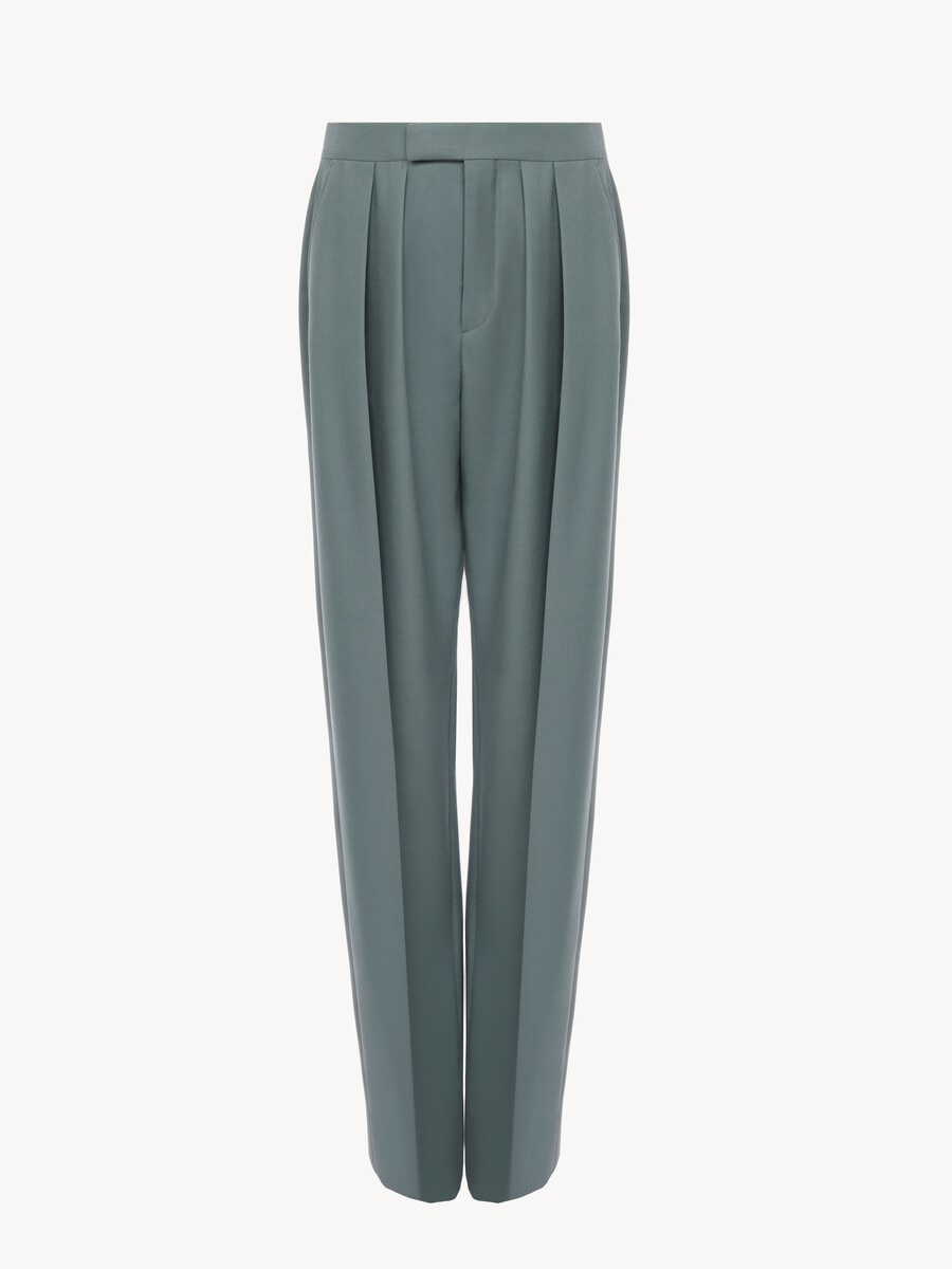Pantalones de pitillo de gabardina de lana - 2