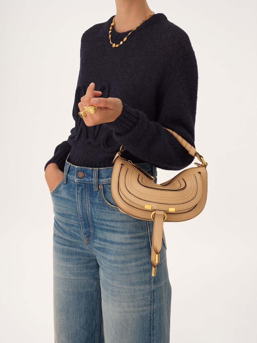 Mini Marcie shoulder bag in soft leather - 3