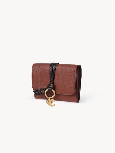 Small Alphabet tri-fold in grained leather - 3