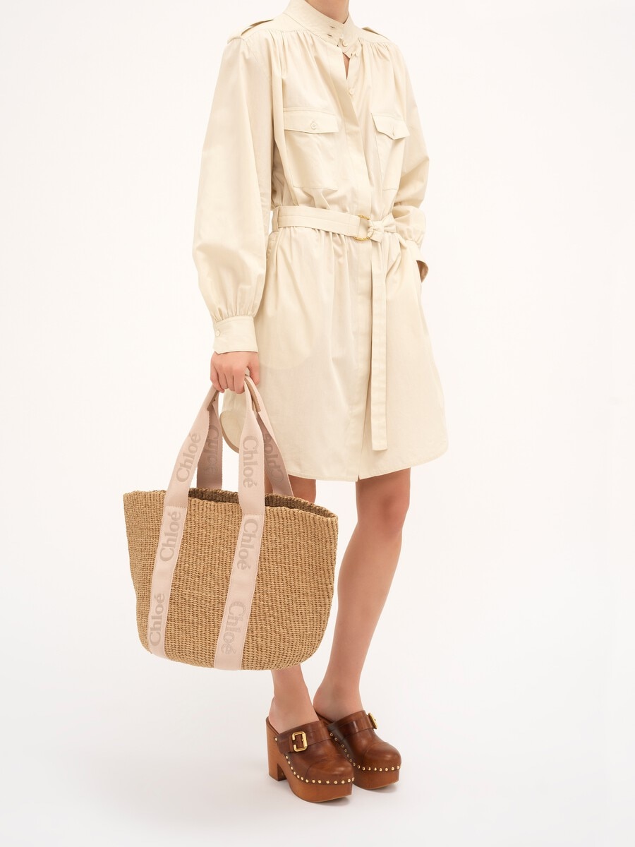 Large Woody basket in natural fibers - 10
