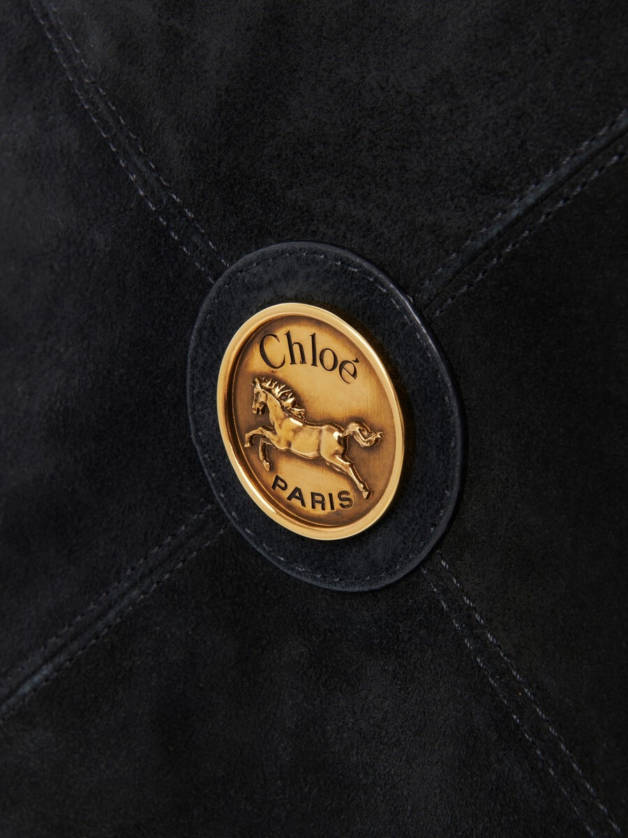 Chlo&eacute; Balloon bag in grained & suede leather - 6