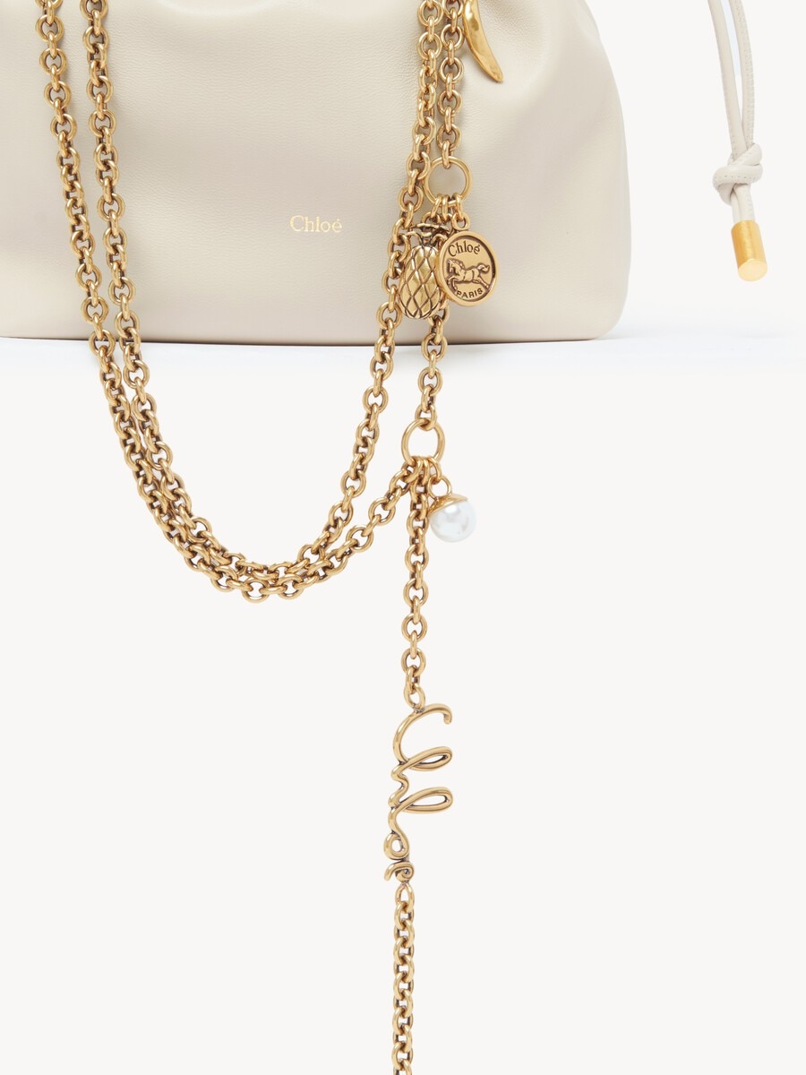 Minibolso de hombro Chlo&eacute; Icons con cadena de cuero suave - 6
