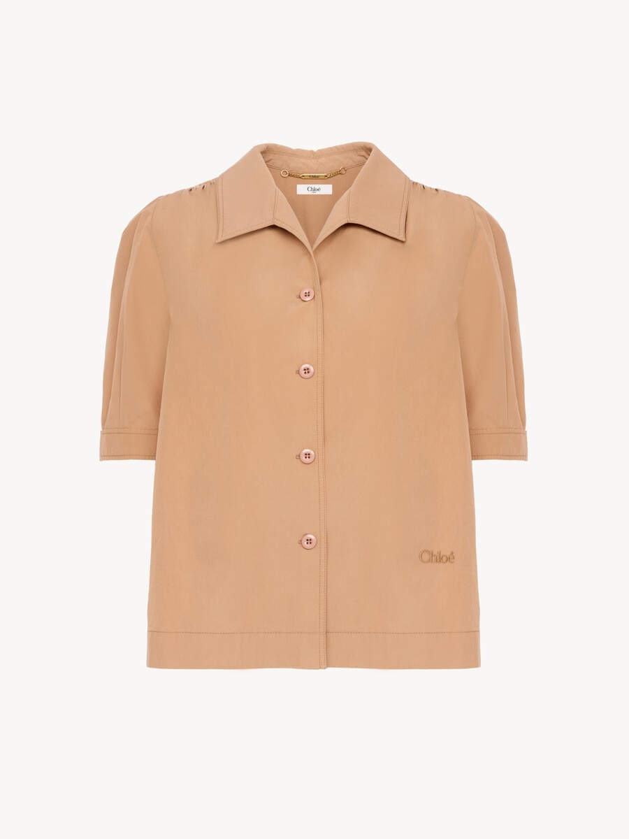 Short-sleeve shirt in cotton poplin - 2