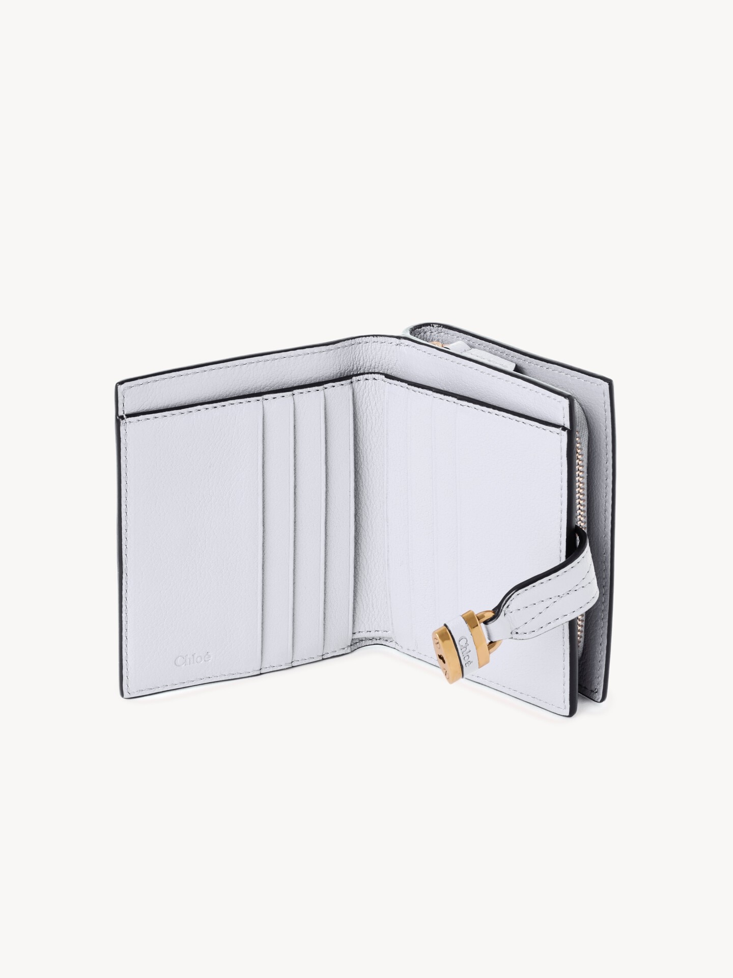 Portefeuille carr&eacute; Paddington en cuir grain&eacute; - 5.0