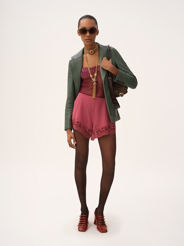 Tailored jacket in leather - 3