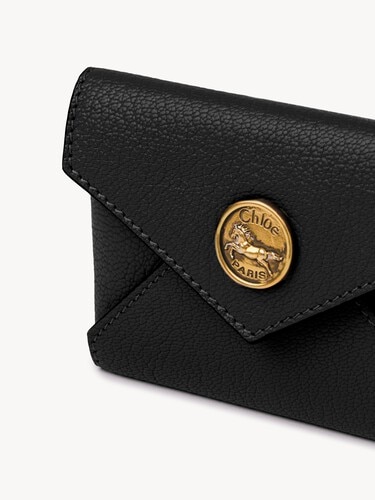 Envelope card holder in grained leather - 6