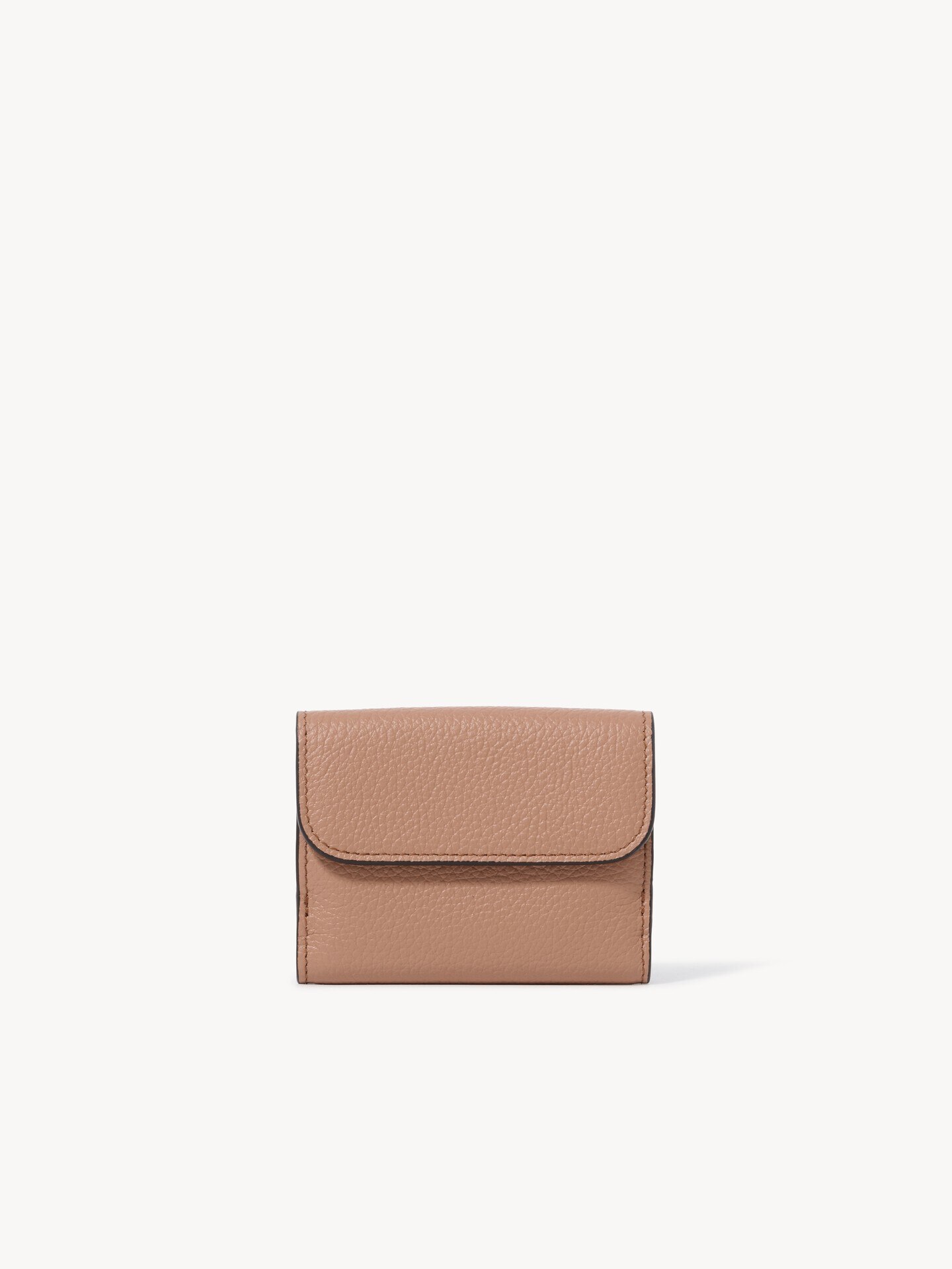 Mini Alphabet tri-fold in grained leather - 4.0