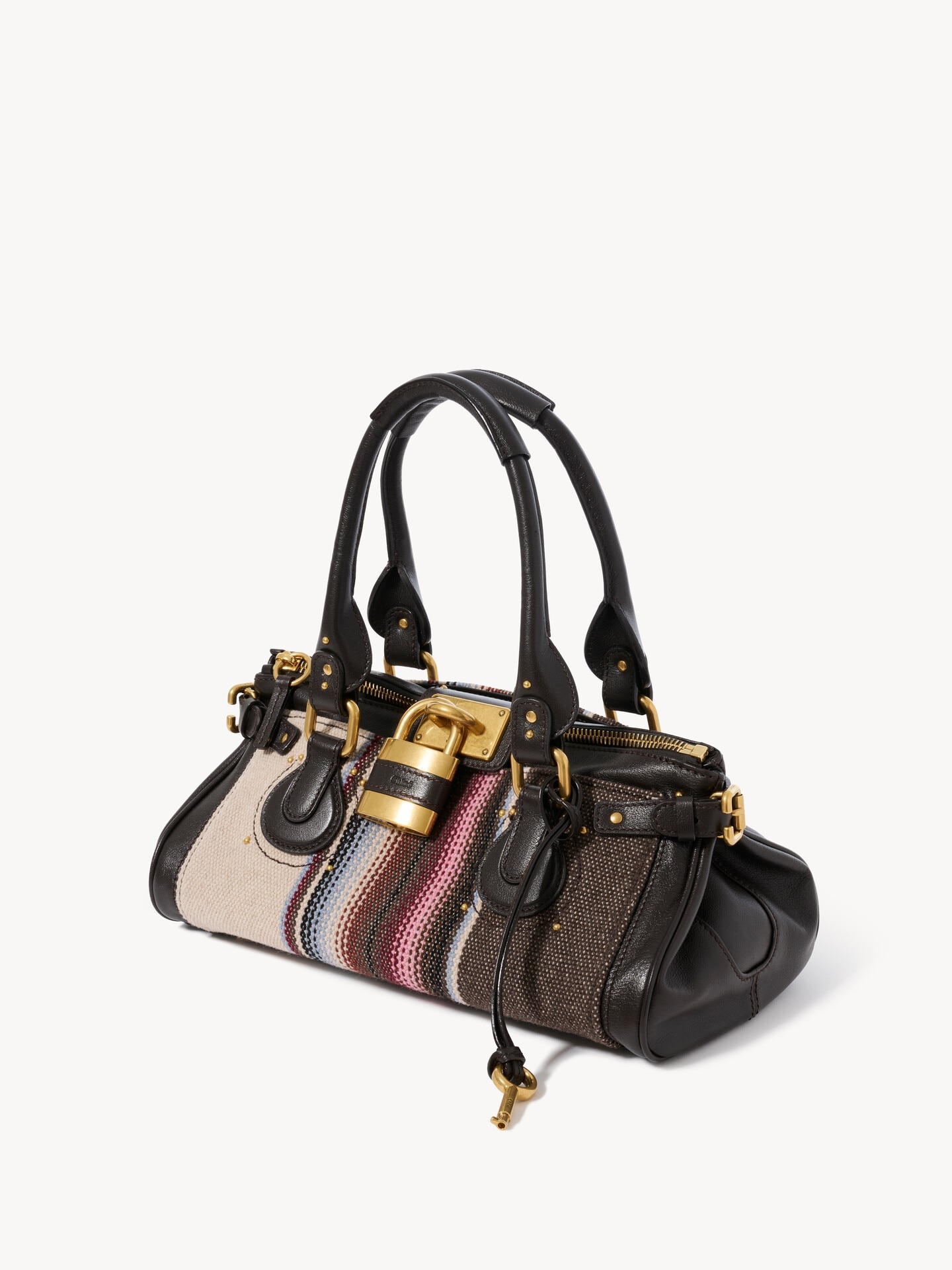 Paddington bag in tweed & grained leather - 3.0