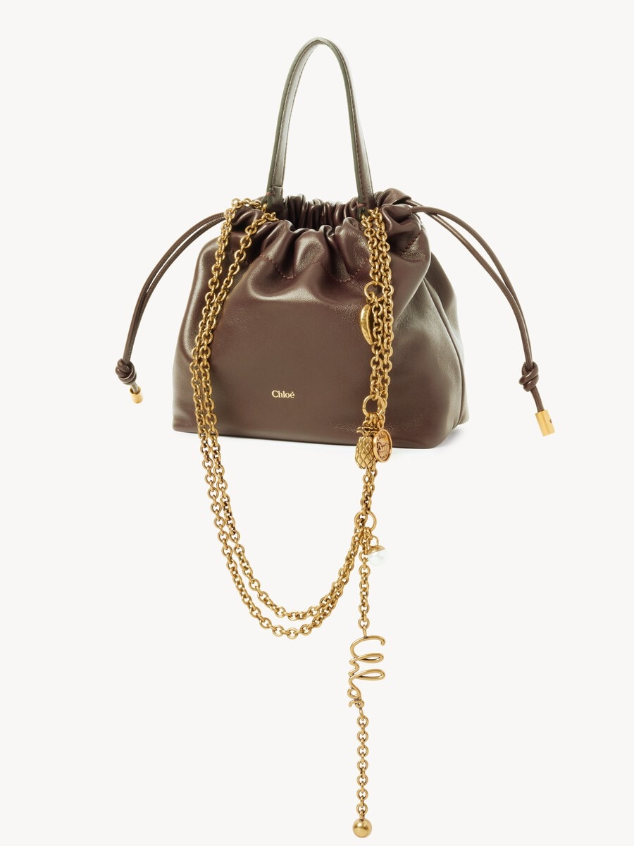 Minibolso de hombro Chlo&eacute; Icons con cadena de cuero suave - 4