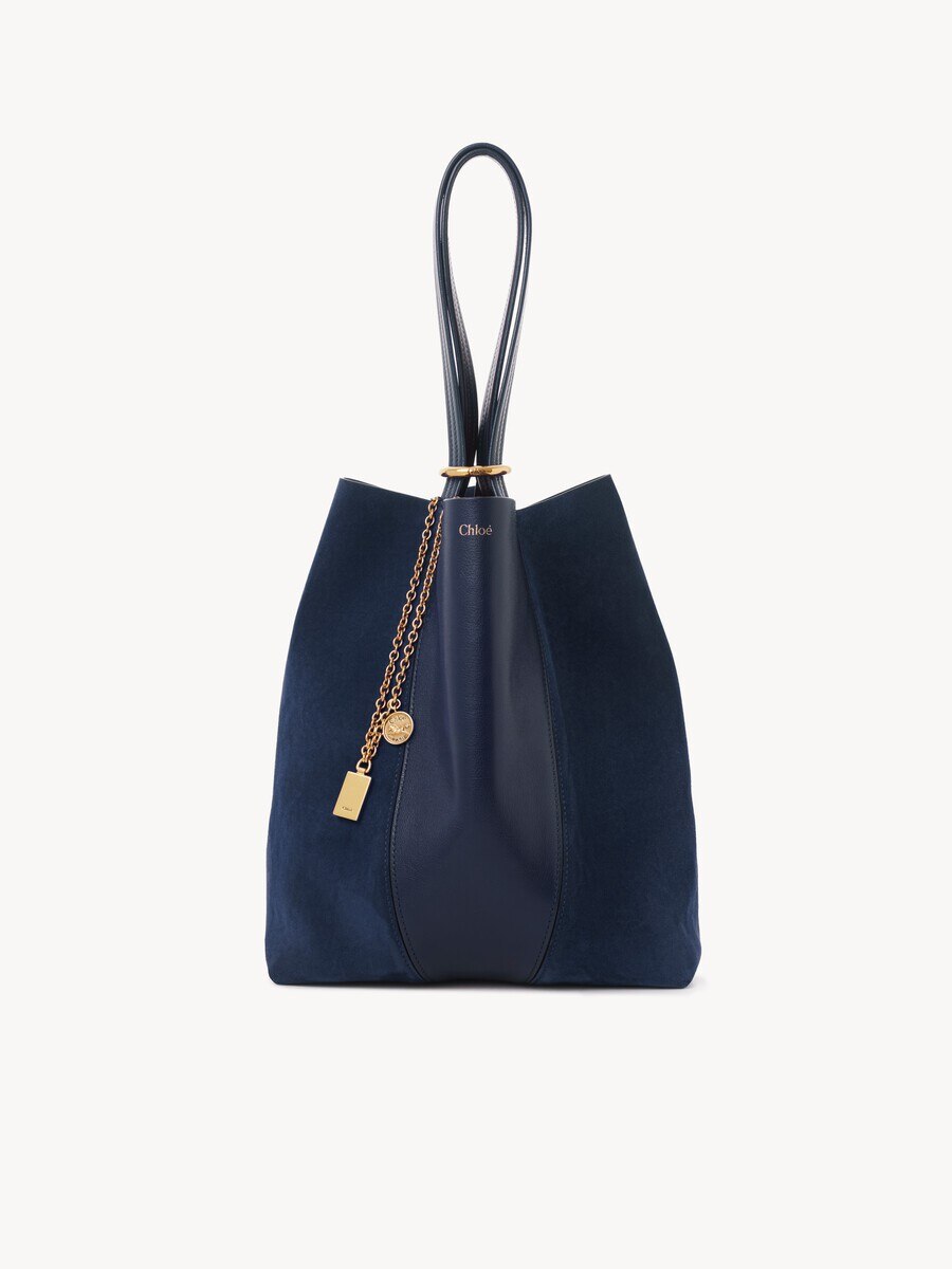 Bolso tote Chlo&eacute; Spin de cuero granulado y ante - 2