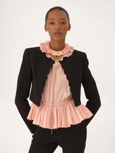 Cropped Spencer jacket in soft cavalry cotton - 4