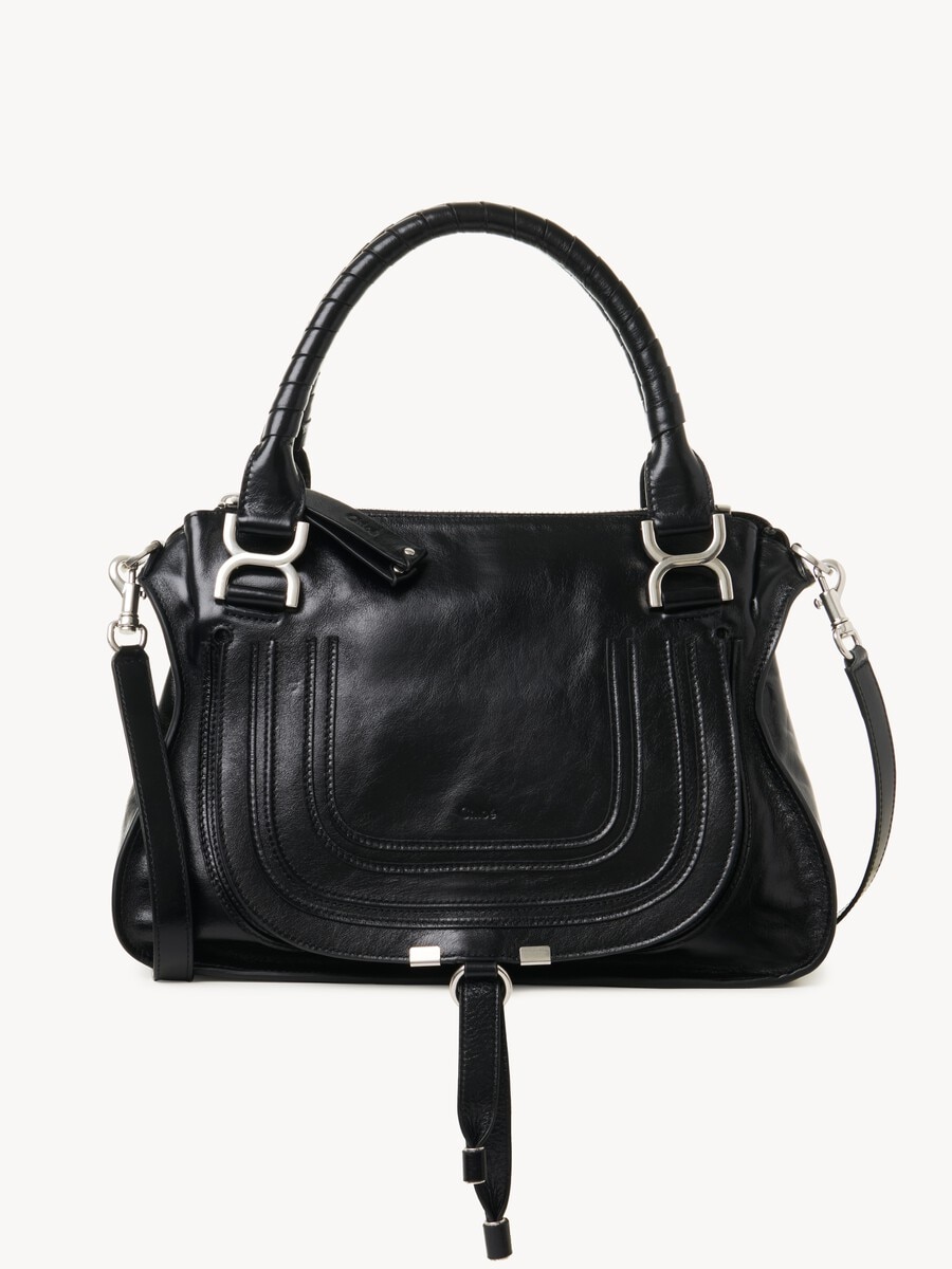 Bolso Marcie de cuero brillante - 1