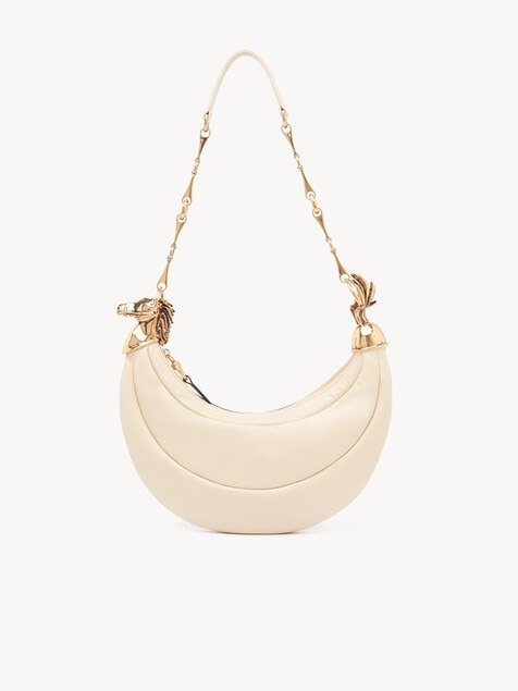 Bolso de hombro Chain Horse de cuero granulado