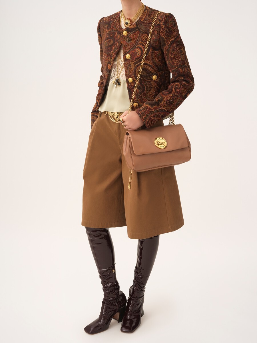 Bolso de hombro Chlo&eacute; Heritage de cuero granulado - 8