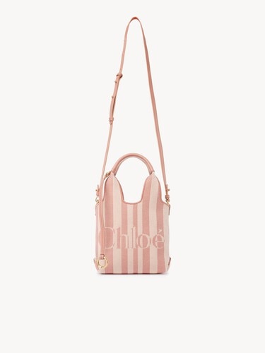 Mini Chlo&eacute; Stripy tote bag in jacquard - 2