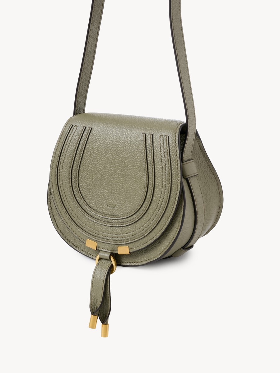 Small Marcie saddle bag in grained leather - 4