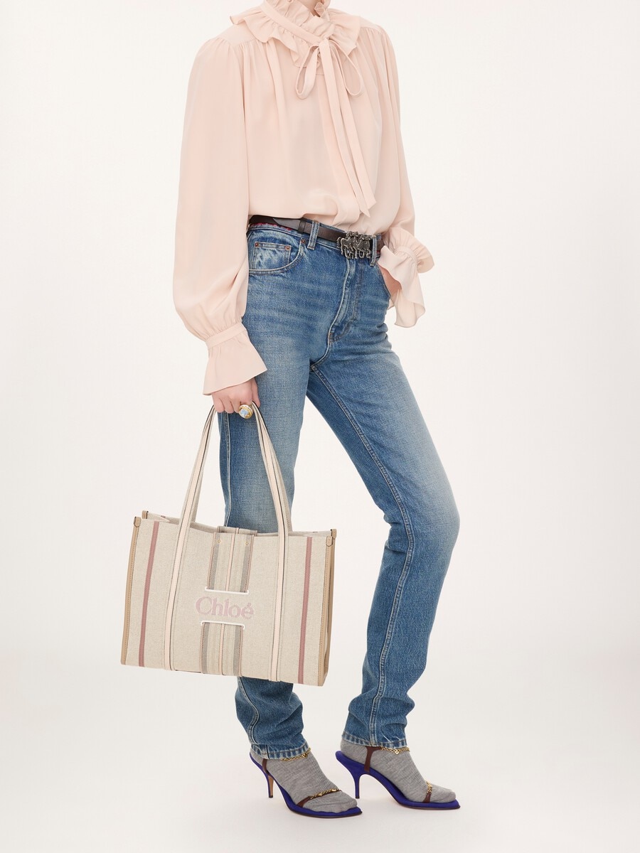 Woody Loop tote bag in canvas - 8
