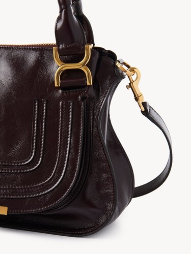Small Marcie bag in shiny leather - 5