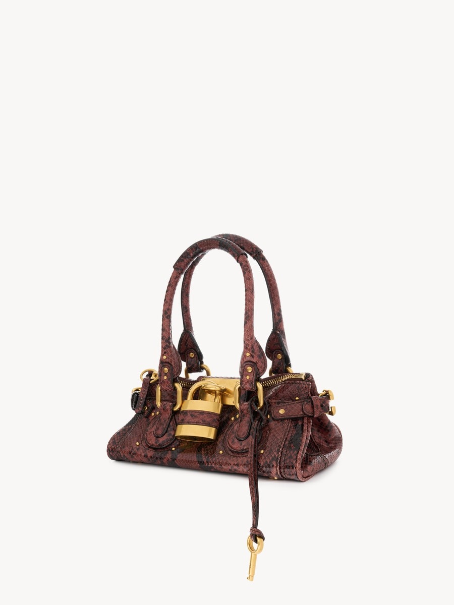 Bolso Paddington peque&ntilde;o de cuero efecto pit&oacute;n - 4