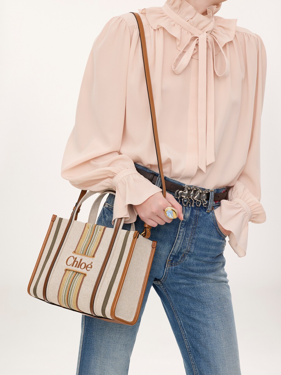 Bolso tote Woody Loop peque&ntilde;o de lona - 8